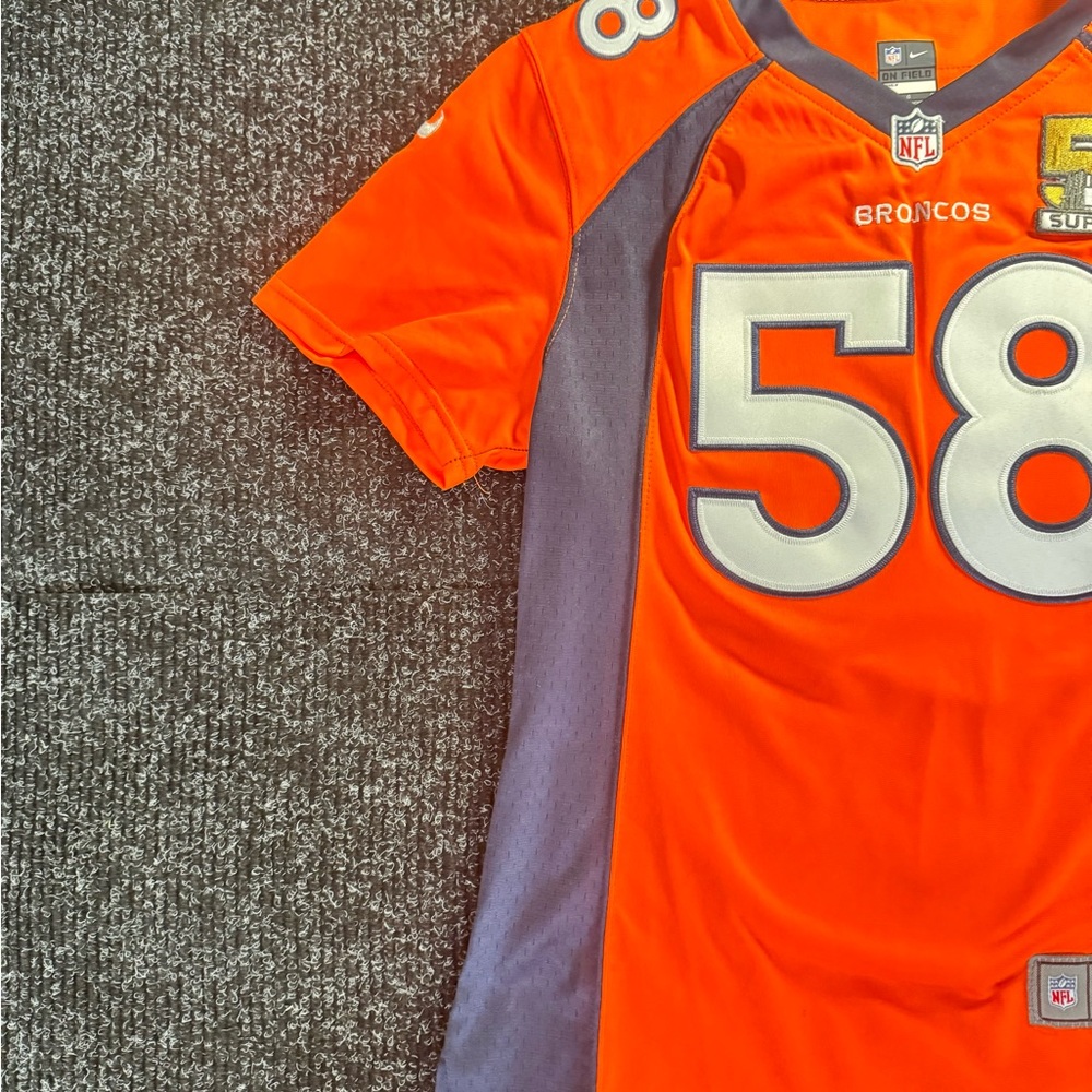Denver Broncos Von Miller #58 Nike Women’s Jersey Super Bowl 50 Large - Picture 7 of 7